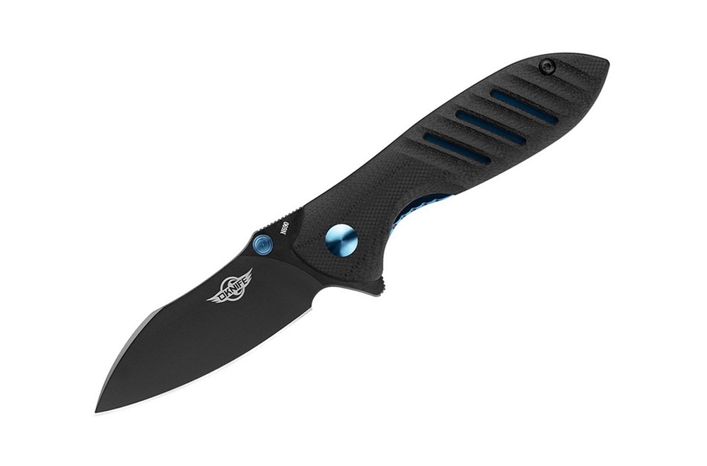 Olight O'Knife Mini Drever Flipper Folding Knife, Black N690, Black G10