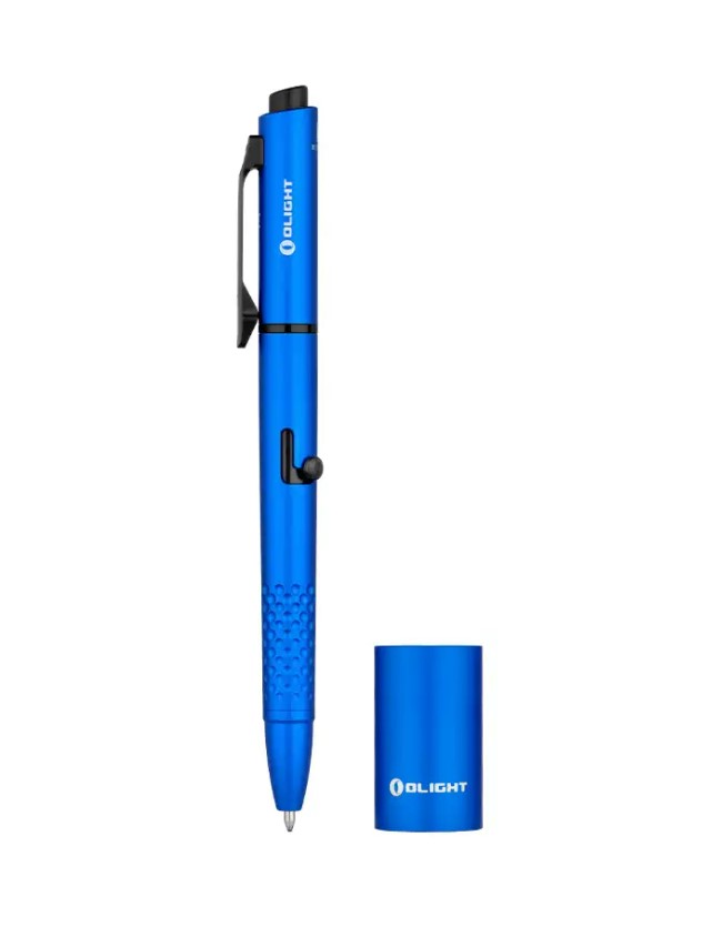 Olight Open Glow Multifunction Pen With Rechargeable Flashlight And Laser Pointer, Blue