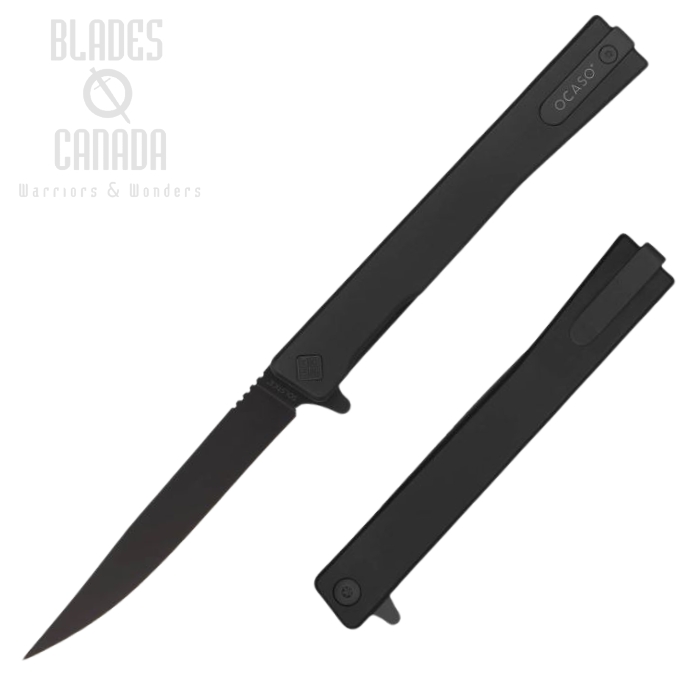 (image for) Ocaso The Solstice Flipper Folding Knife, S35VN Black, Titanium Black, 10CTB