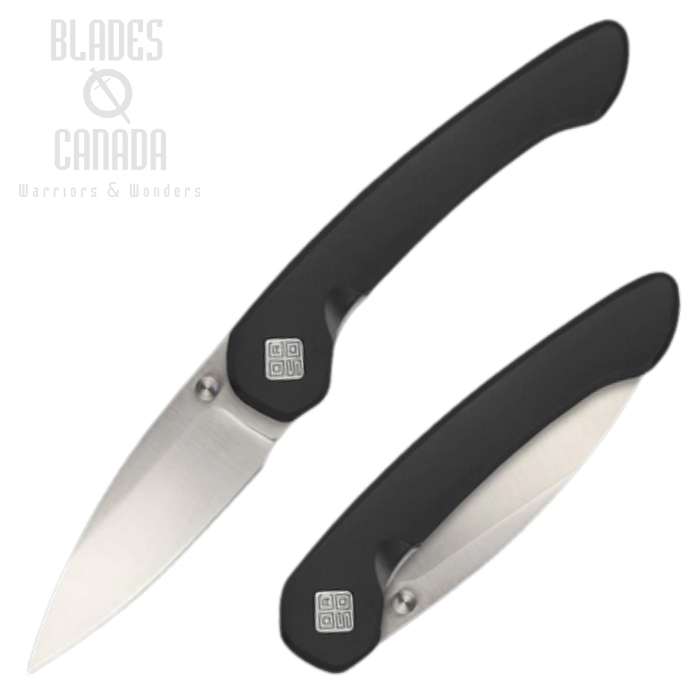 Ocaso Seaton Folding Knife, AUS 10A Satin, Steel Black, 42SLB (image for) Ocaso Seaton Folding Knife, AUS 10A Satin, Steel Black, 42SLB
