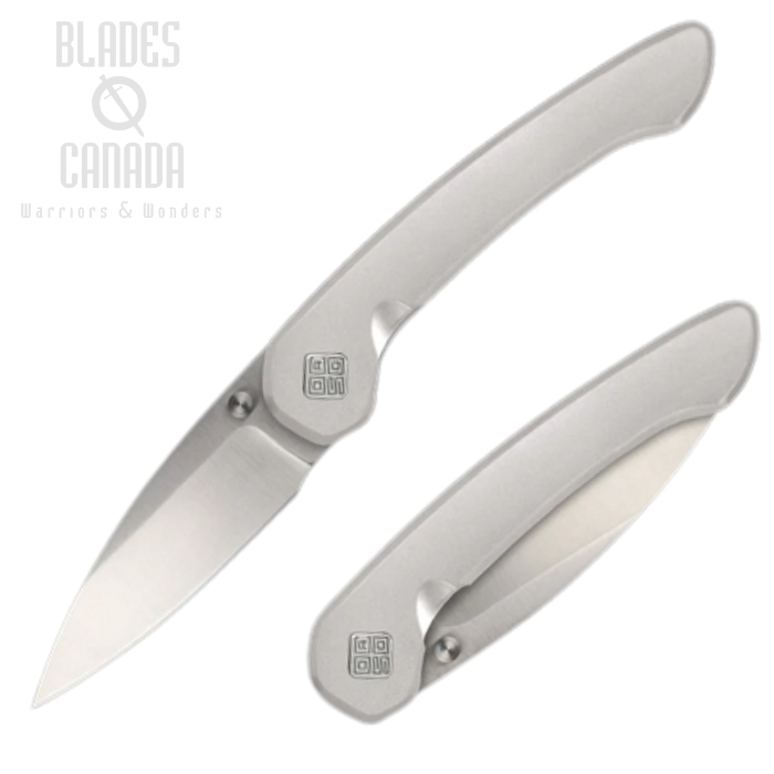 Ocaso Seaton Folding Knife, AUS 10A Satin, Steel Silver, 42SLS (image for) Ocaso Seaton Folding Knife, AUS 10A Satin, Steel Silver, 42SLS