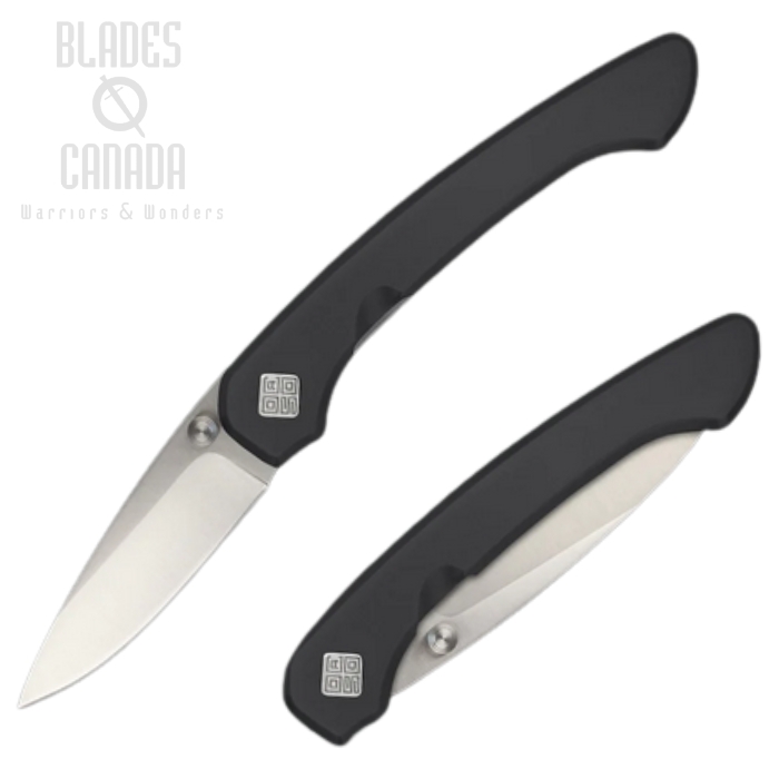 Ocaso Mini Seaton Folding Knife, AUS 10A Satin, Steel Black, 42SMB (image for) Ocaso Mini Seaton Folding Knife, AUS 10A Satin, Steel Black, 42SMB