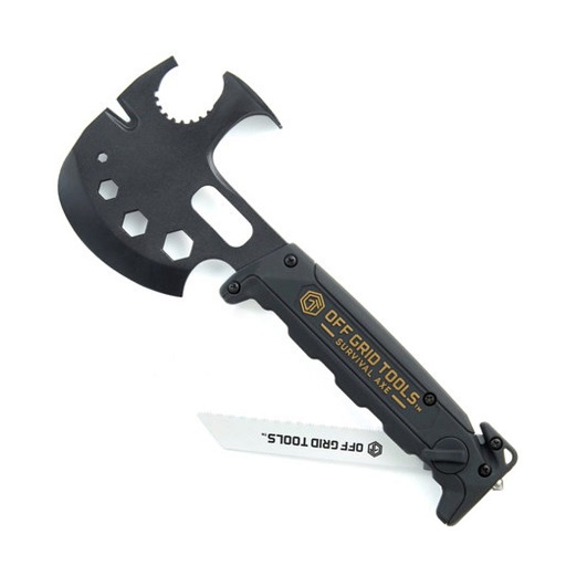 Off Grid Tools Survival Axe ABS- Black - Click Image to Close