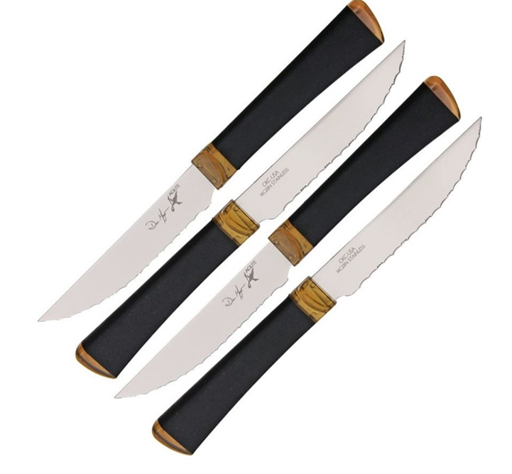 OKC Agilite Steak Knife, 4 Piece Set, 14C28N Sandvik, 2565