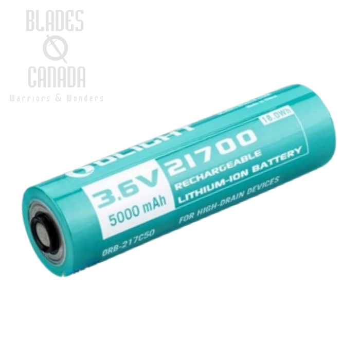 Olight 21700 Customized Li-Ion Rechargeable Battery - 5000mAh - 217C50