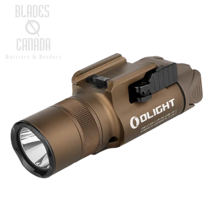 Olight Baldr Pro R Rail Mount Tactical Flashlight, GL Beam, Desert Tan - 1,350 Lumens
