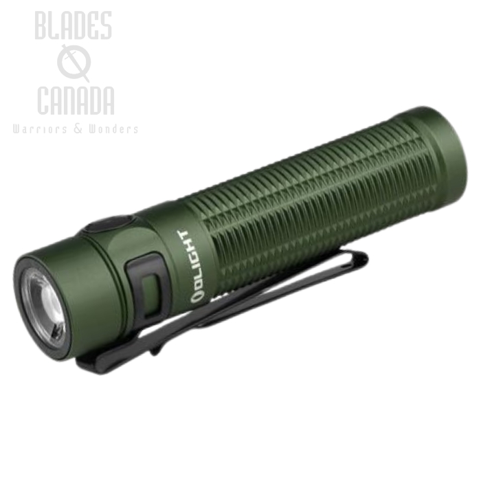 Olight Baton 3 Pro Max EDC Flashlight, Cool White, OD Green - 2500 Lumens