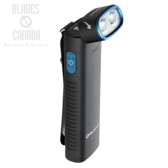 Olight Arkflex Adjustable Right Angle Flashlight, Black- 1,000 Lumens