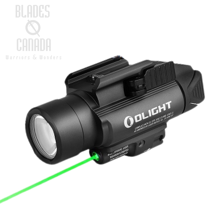 Olight BALDR Pro Black Tactical Light w/ 5mW Green Laser - 1350 Lumens