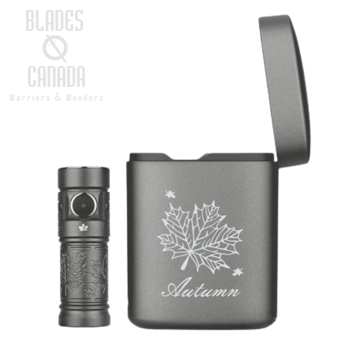 Olight Baton 3 Rechargeable Mini Flashlight, Autumn Titanium Premium Edition - 1200 Lumens