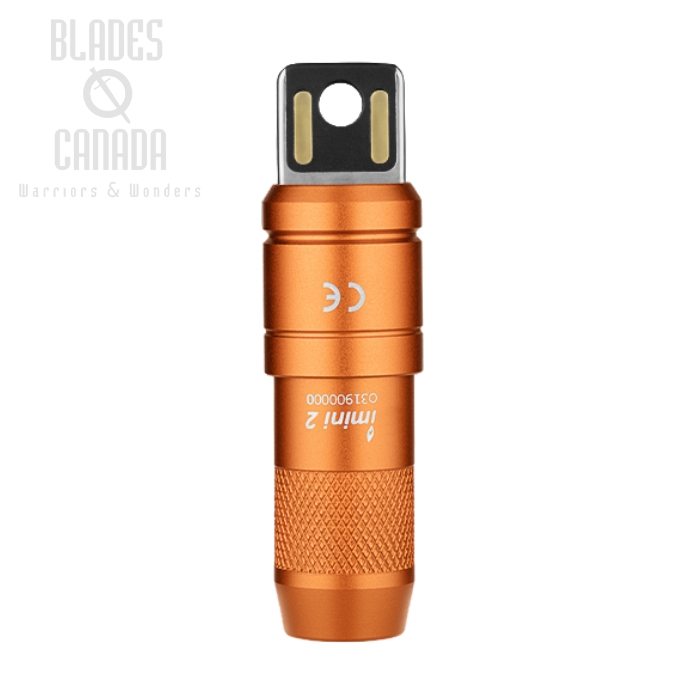 Olight imini 2 EDC Pocket Flashlight, Orange, 50 Lumens