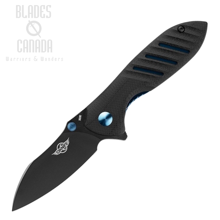 Olight O'Knife Mini Drever Flipper Folding Knife, Black N690, Black G10