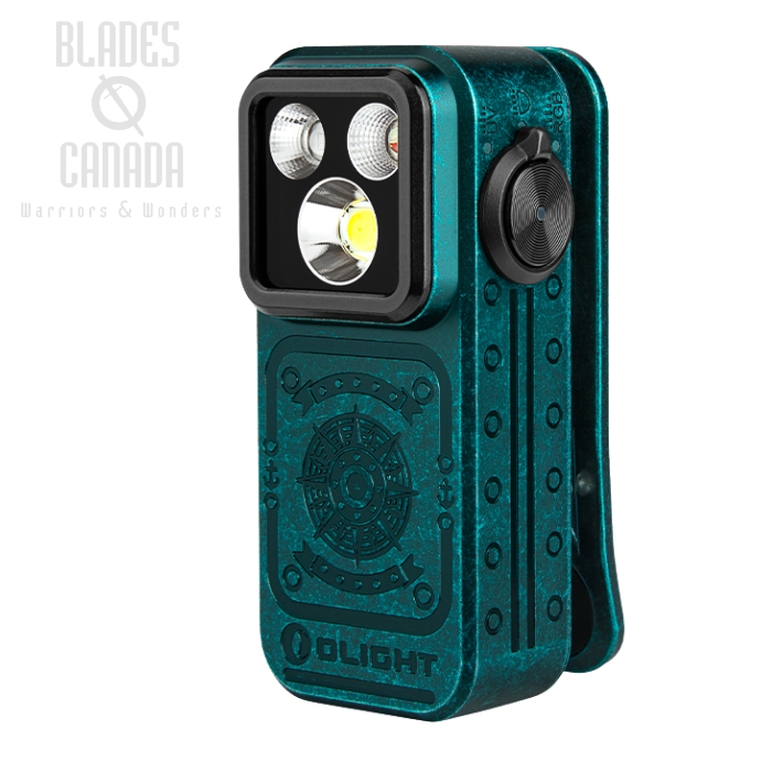 (image for) Olight Oclip Pro S 5-in-1 EDC Flashlight w/ UV & RGB, Sunken Artifact, 600 Lumens