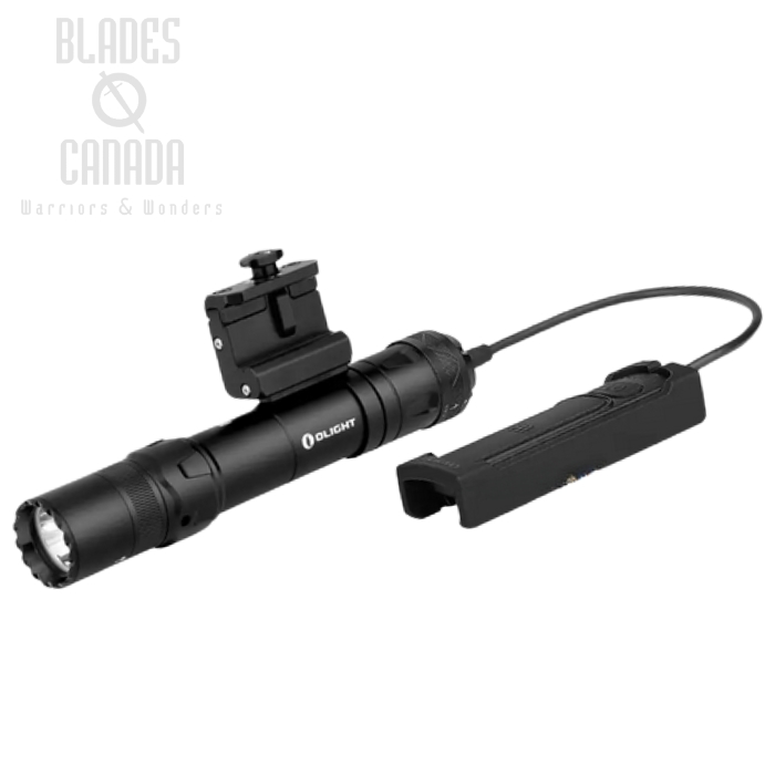 Olight Odin GL M Tactical Flashlight, GL Beam, Black - 1,500 Lumens