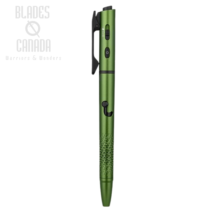 (image for) Olight O'Pen 3 Multifunctional Pen Light with Green Laser, 120 Lumens, OD Green