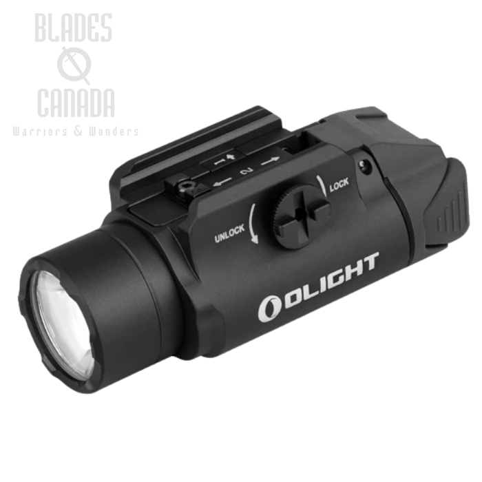 Olight PL-3R Rechargeable Tactical Light, Black, 1500 Lumens
