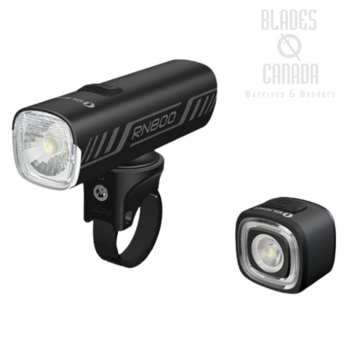 Olight RN800 & RN120 Bicycle Light with Tail Light Bundle - 800 Lumens
