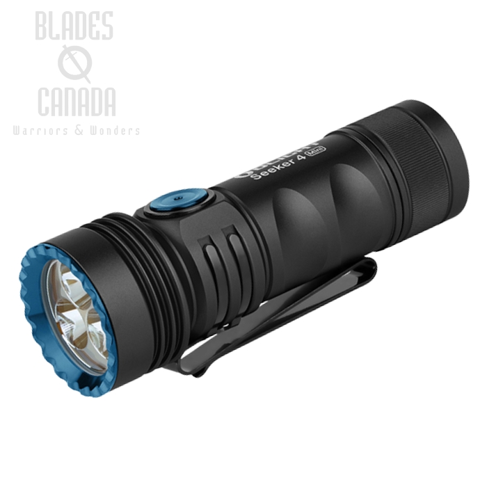 Olight Seeker 4 Mini EDC Flashlight, Cool White, UV - 1200 Lumens