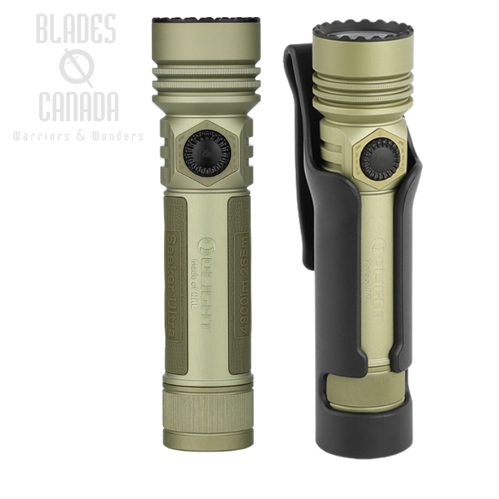 Olight Seeker Ultra High Power Flashlight, Olive Green, 4800 Lumens (image for) Olight Seeker Ultra High Power Flashlight, Olive Green, 4800 Lumens