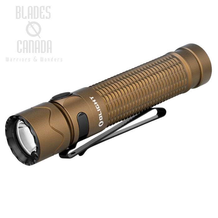 Olight Warrior Mini 2 Tactical Flashlight, Desert Tan - 1750 Lumens