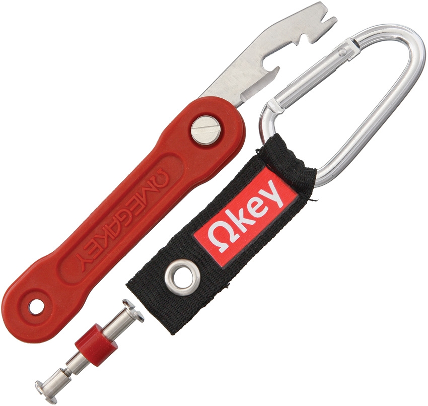 Omega Key OMG02R Key Organizer Lifesaver & Extender - Red
