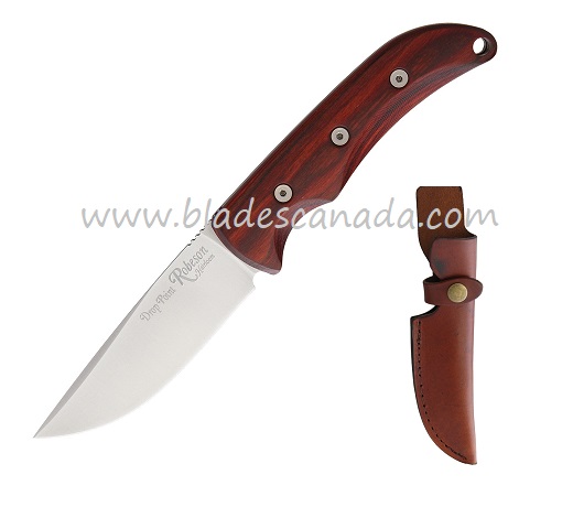 OKC Robeson Heirloom Hunter Fixed Blade Knife, D2 Drop Point, Leather Sheath, 8700