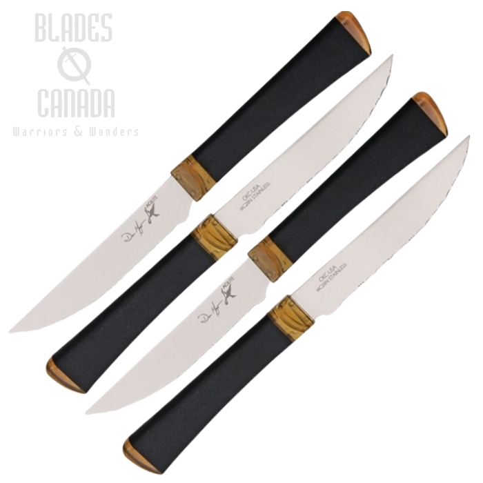 OKC Agilite Steak Knife, 4 Piece Set, 14C28N Sandvik, 2565