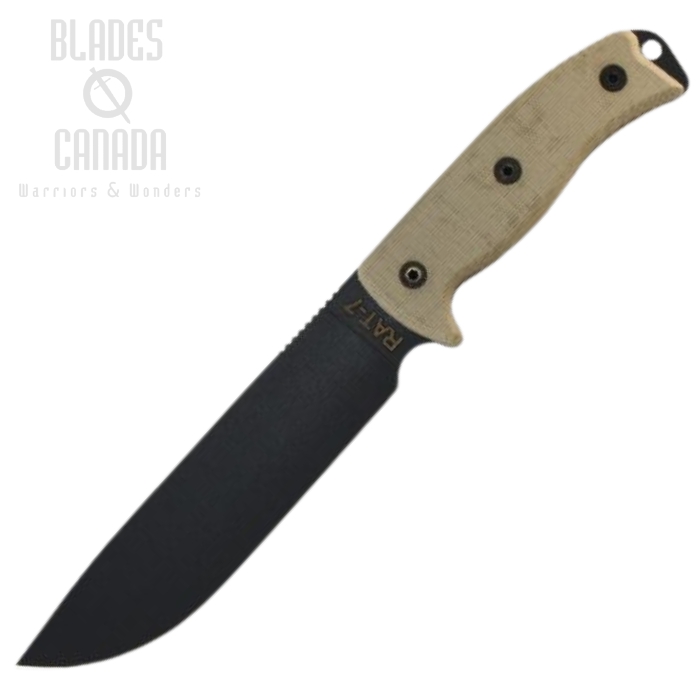 OKC RAT7 Fixed Blade Knife, 1095, MOLLE Compatible Sheath, 8604