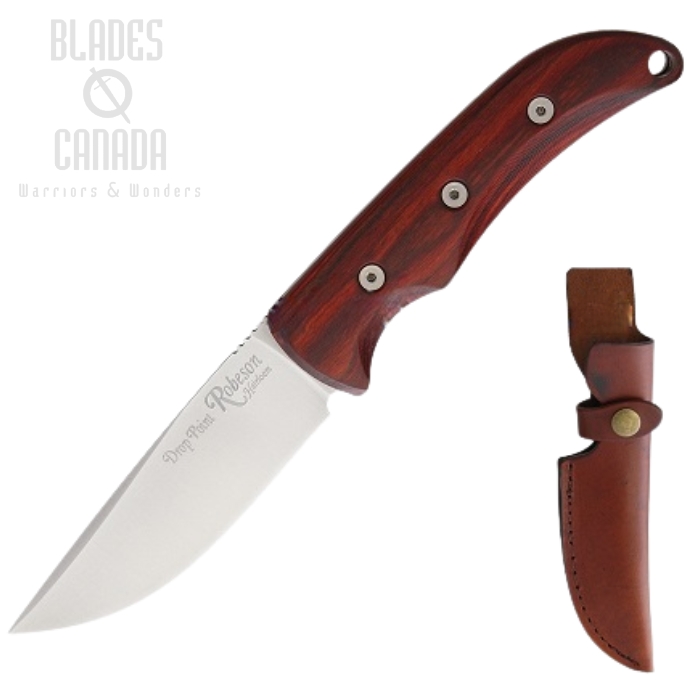 OKC Robeson Heirloom Hunter Fixed Blade Knife, D2 Drop Point, Leather Sheath, 8700 OKC Robeson Heirloom Hunter Fixed Blade Knife, D2 Drop Point, Leather Sheath, 8700