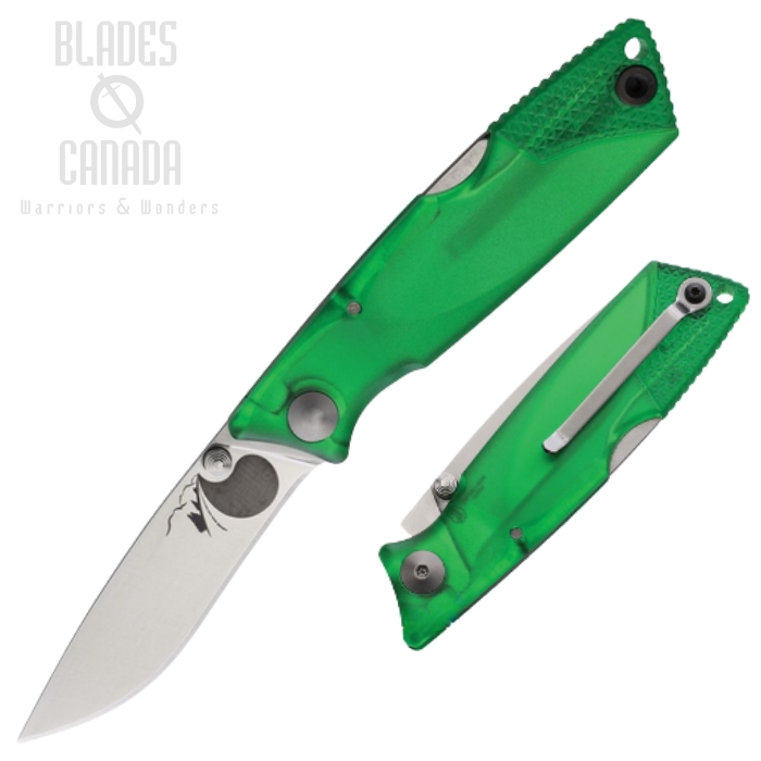 OKC Ice Series Folding Knife, 1.4116 Satin, Green Handle, ON8798GR