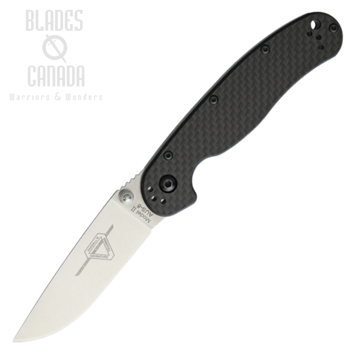 OKC Rat 2 Folding Knife, AUS 8, Carbon Fiber/G10, ON8836