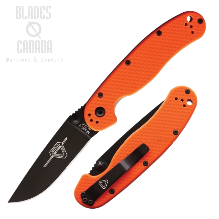 OKC Rat 2 Folding Knife, AUS8, Orange/Black, 8861OR