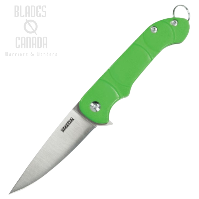 OKC Navigator Flipper Folding Knife, Green Handle, 8900GR