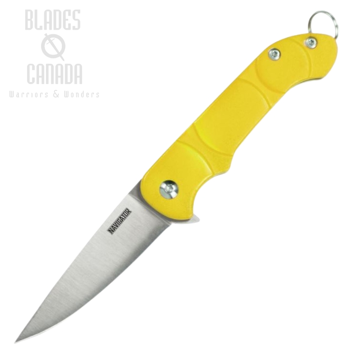 OKC Navigator Flipper Folding Knife, Yellow Handle, 8900YEL