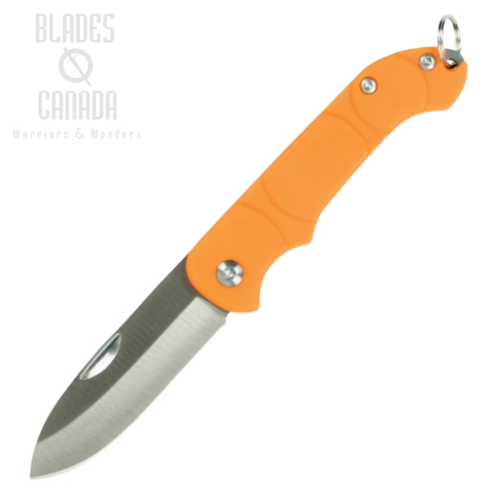 OKC Traveler Slipjoint Folding Knife, Stainless Steel, Orange Handle, 8901