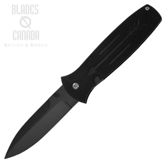 OKC Dozier Arrow Folding Knife, D2 Black, G10 Black, 9101