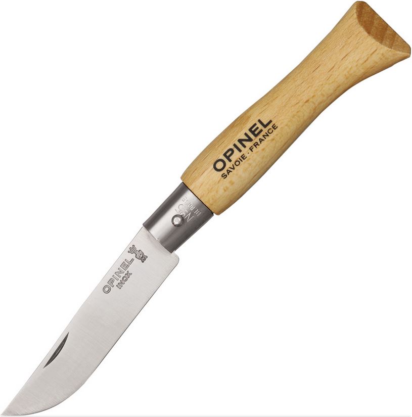 Opinel No.5 Stainless Steel - Beech Wood, 001072