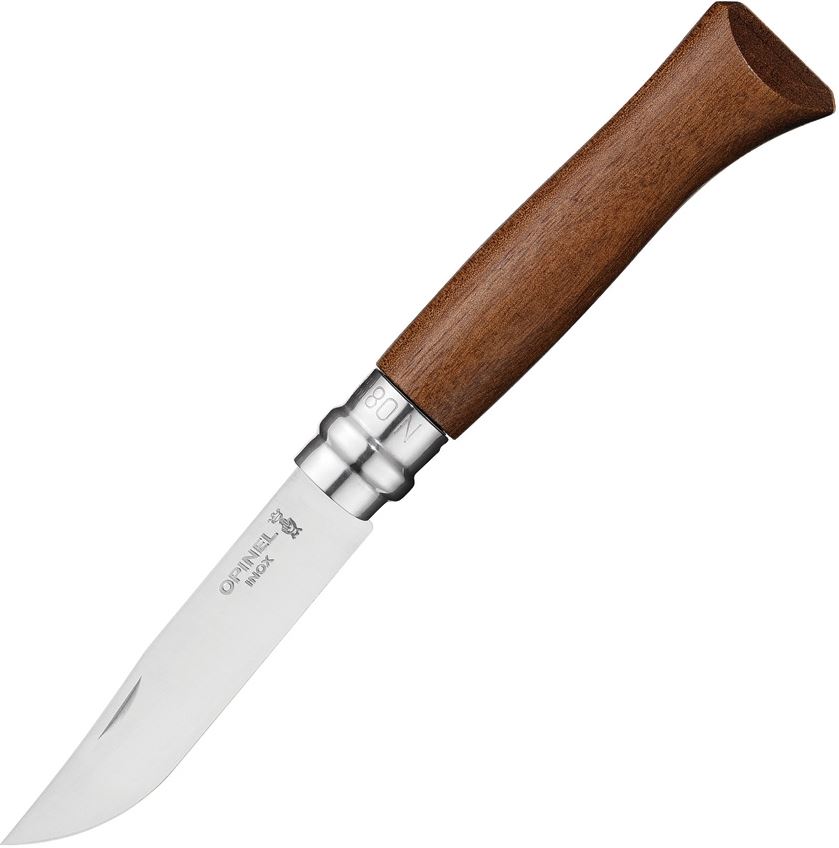 Opinel No.8 Walnut Handle - Stainless, 002022