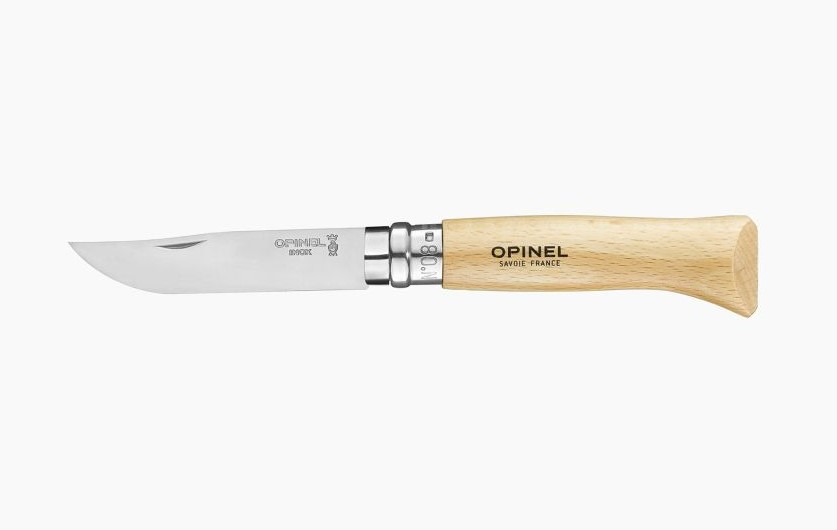 Opinel No.8 Stainless Steel - Beechwood, 123080
