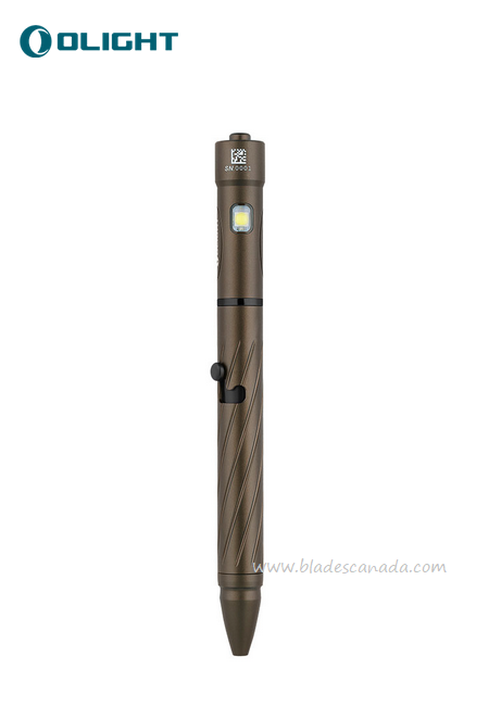 Olight O'Pen 2 Rechargeable Penlight, Desert Tan - 120 Lumens