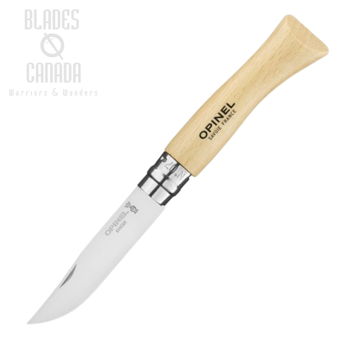 (image for) Opinel No.7 Stainless Steel - Beechwood, 000693