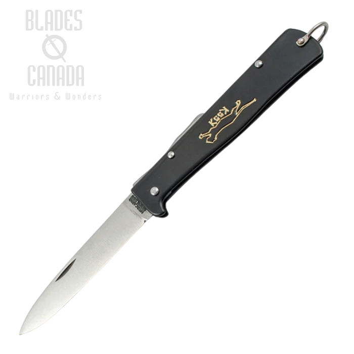 Otter-Messer Mercator Black Cat Folding Knife, Stainless Steel, L154S