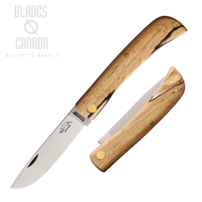 Otter-Messer Small Hippekniep Slipjoint Folding Knife, Carbon, Wood, 144EIBU