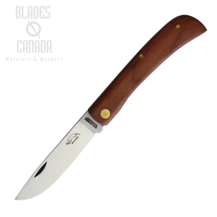 Otter-Messer Small Hippekniep Slipjoint Folding Knife, Carbon, Plumwood, 144PB