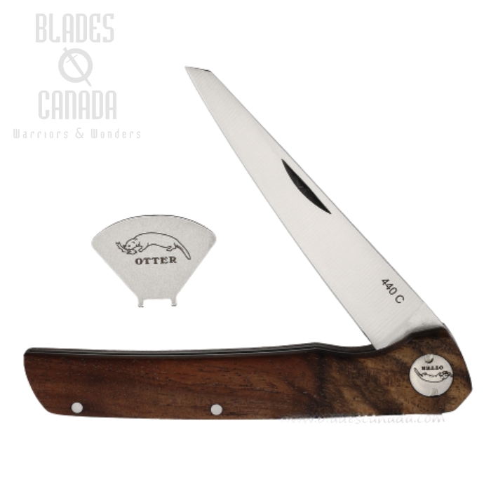 Otter-Messer York Slipjoint Folding Knife, 440C Satin, Walnut Handle, 157