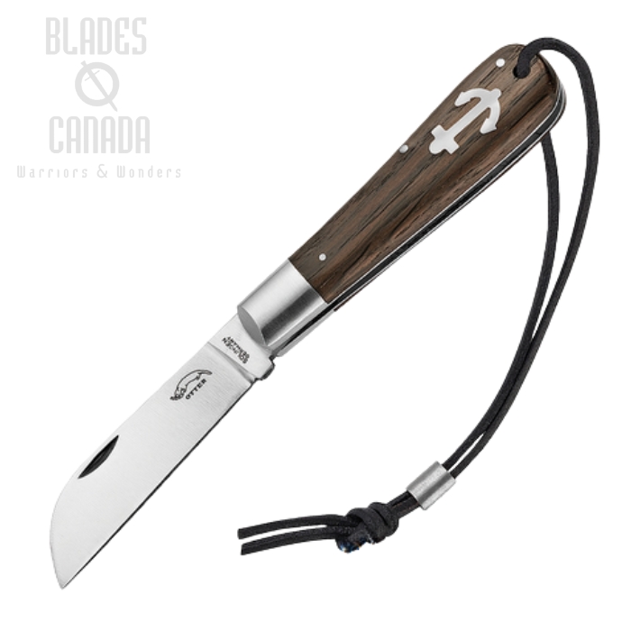 Otter-Messer Large Anchor Slipjoint Folding Knife, Carbon Steel, Oak Handle, 172MLB