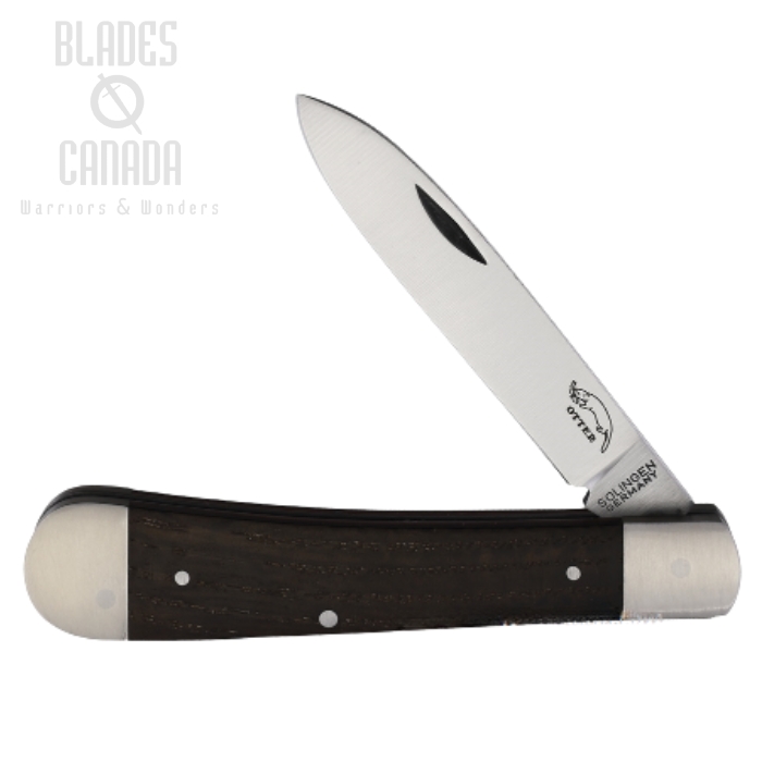 Otter-Messer Levin Slipjoint Folding Knife, Carbon Satin, Smoked Oak, 268RRAU