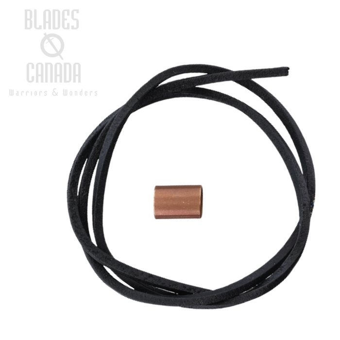 Otter-Messer Leather Lanyard w/Copper Bead, LBCU