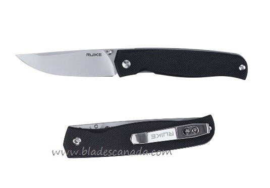 Ruike P661-B EDC Folding Knife, 14C28N Sandvik, G10 Black - Click Image to Close