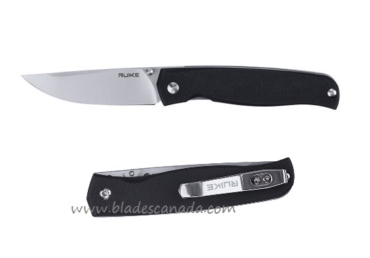 Ruike P661-B EDC Folding Knife, 14C28N Sandvik, G10 Black, P661-B